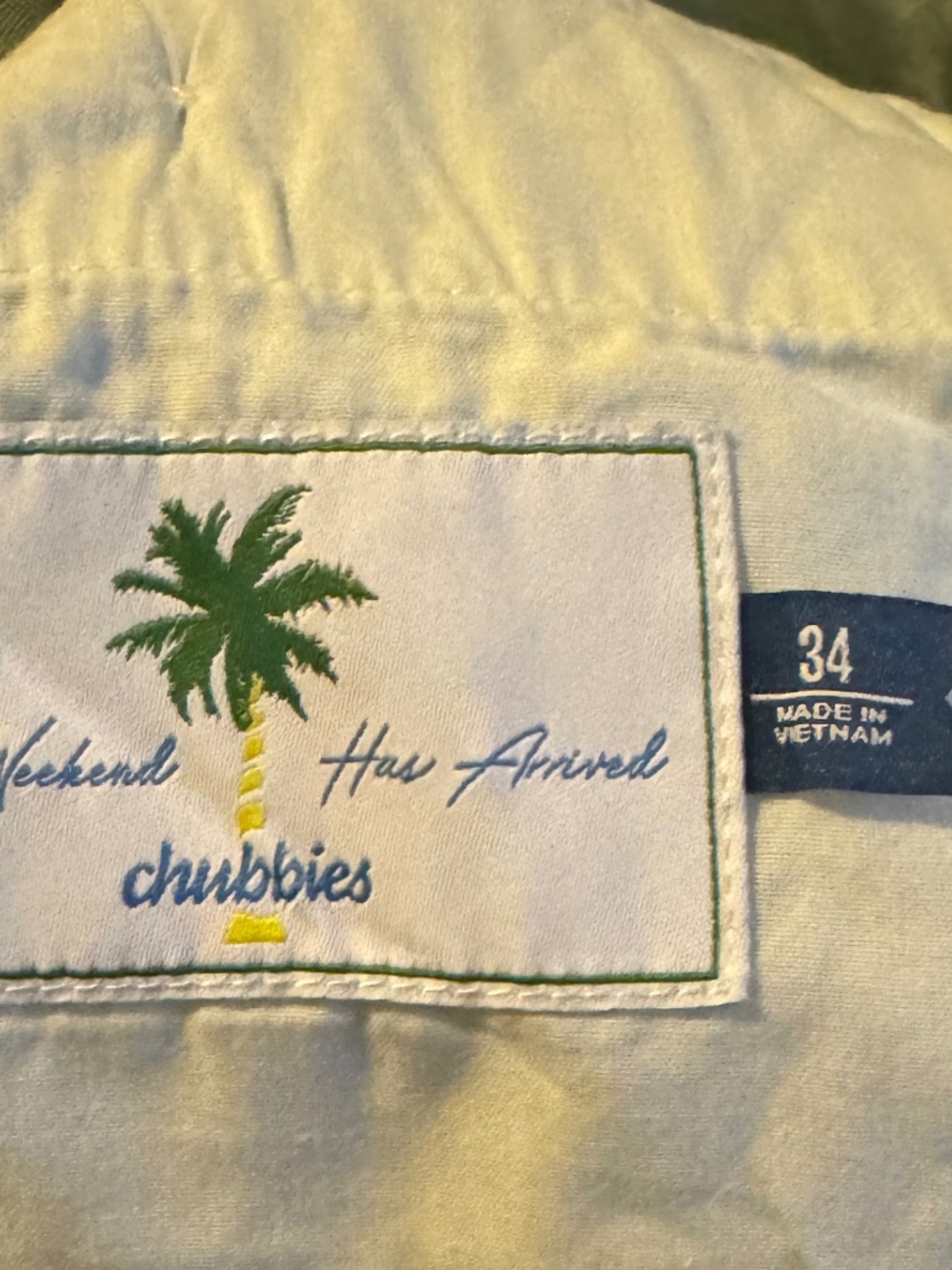 Chubbies Sage Green Shorts - Picture 4 of 4